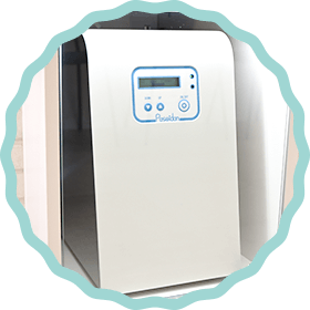 除菌された清潔な水を使用